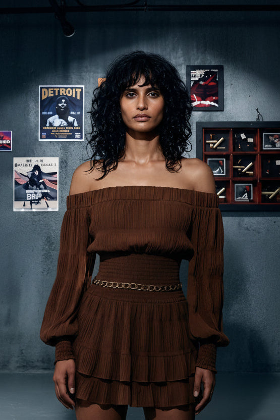 MUSE OFF-SHOULDER DRESS