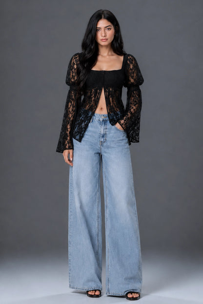 NOIRA LACE TOP