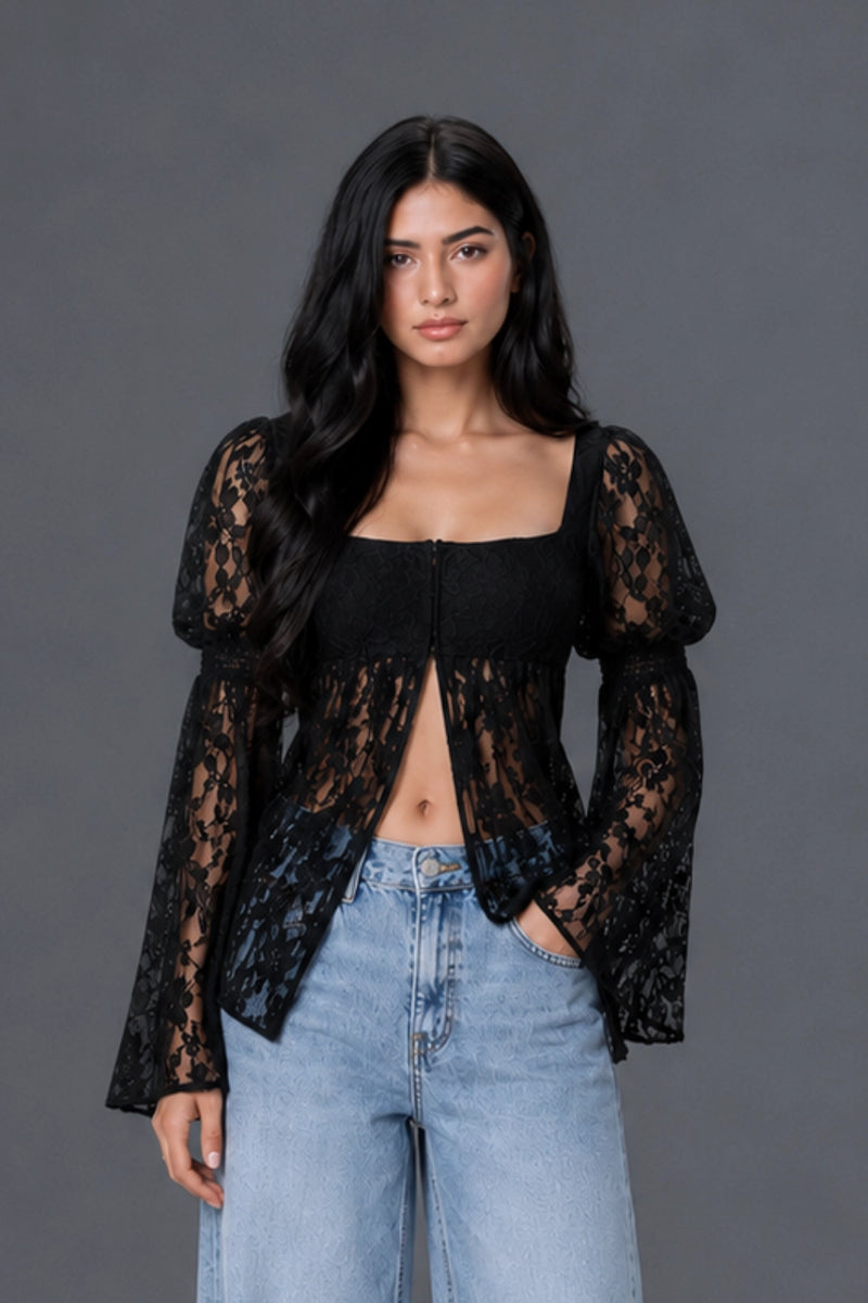 NOIRA LACE TOP